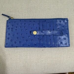 Brahmin Blue Textured Wallet